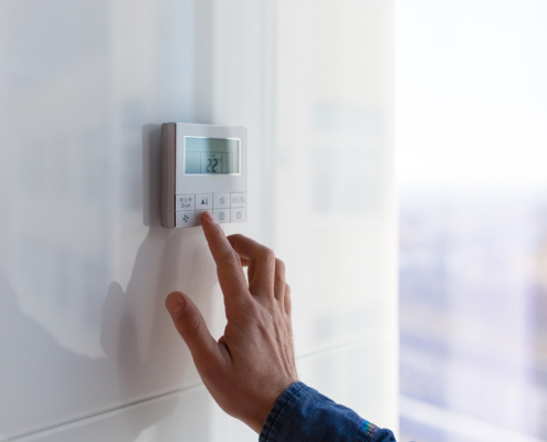 The air conditioning and heating control panel for the apartment and office